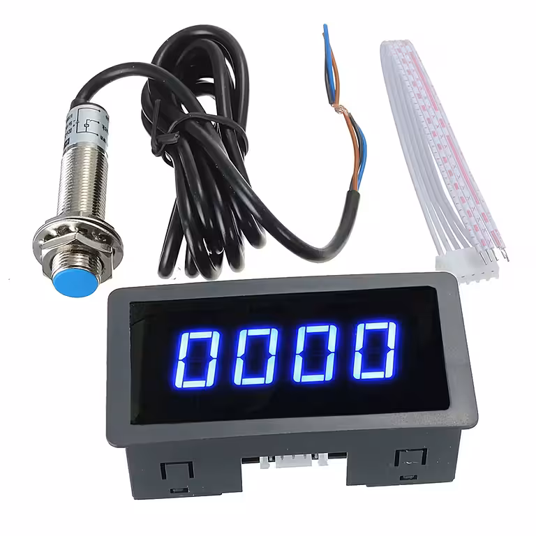 Digitālais tahometrs ar Hall sensoru – traktoriem, virpuļstieņiem, kombainiem 12V/24V, LED RPM