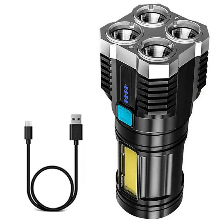 USB uzlādējama LED lukturis medībām LED lukturis ar ļoti spēcīgu gaismu medībām