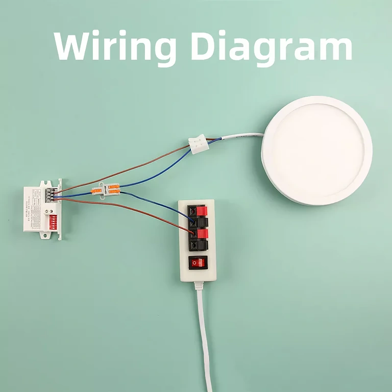 220V kustības sensora pieslēguma shēma