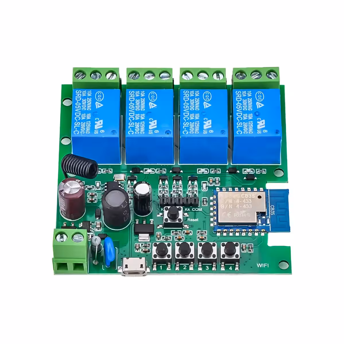 Piemērs: attālināta piekļuves vai garāžas vārtu vadība