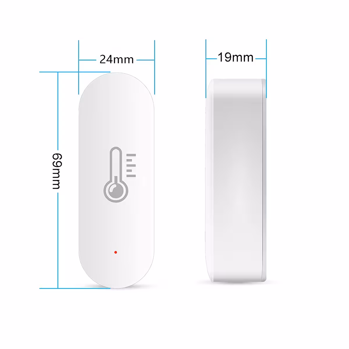 Mazs un efektīvs ierīce temperatūras un mitruma mērīšanai