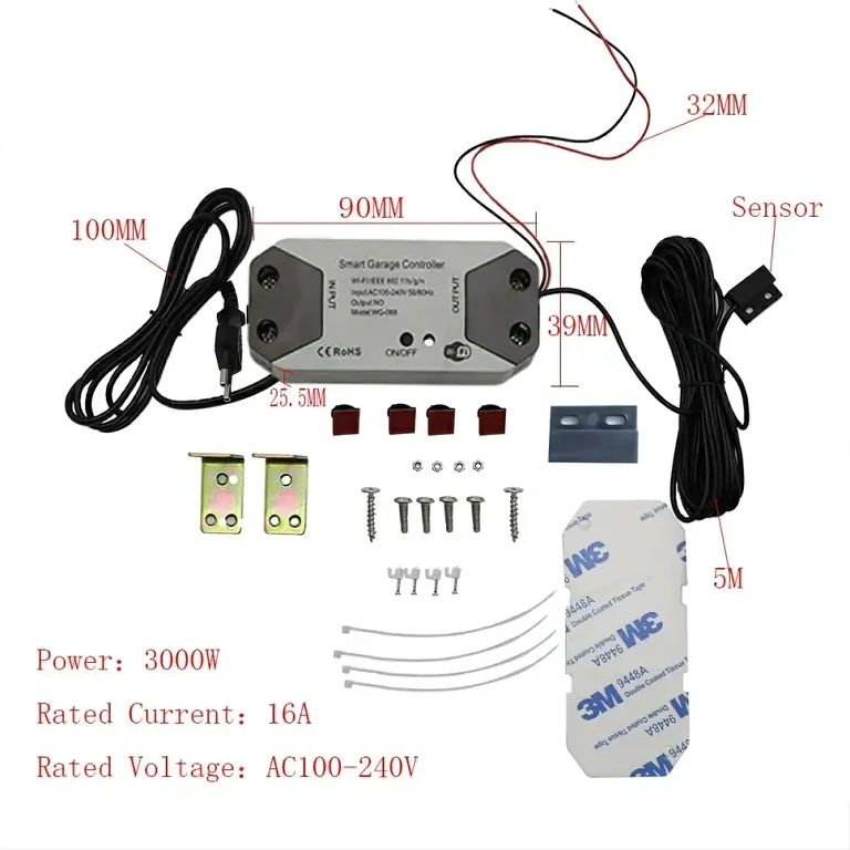 Tuya saderīgs bīdāmo vārtu modulis ar programmēšanu un viedajiem paziņojumiem