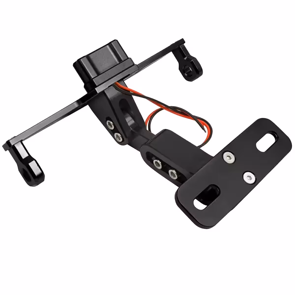 Universāls saliekams motocikla numura turētājs ar LED