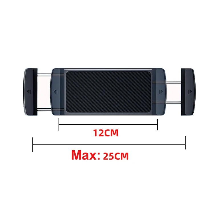 Elastīgs planšetdatora turētājs uz ventilācijas restes Elastīgs automašīnas turētājs, pielāgojas dažādiem planšetdatoru izmēriem