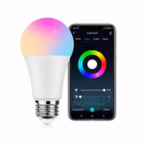 WiFi RGB viedais LED spuldzes – multikrāsains, tālvadība ar telefonu