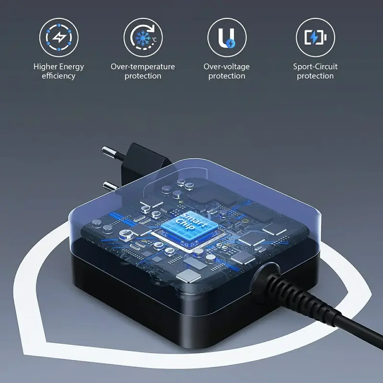 Pārnēsājams USB-C lādētājs 65W mobilai lietošanai