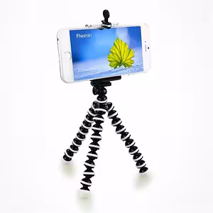 Elastīga trijkāja ar universālu turētāju telefonam, kamerai un video – ideāli iPhone, Samsung, DSLR