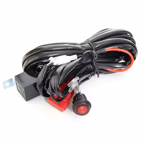 Auto moto LED prožektoru vadu komplekts 12V – relejs 40A, drošinātājs 30A, saderīgs ar LED BAR