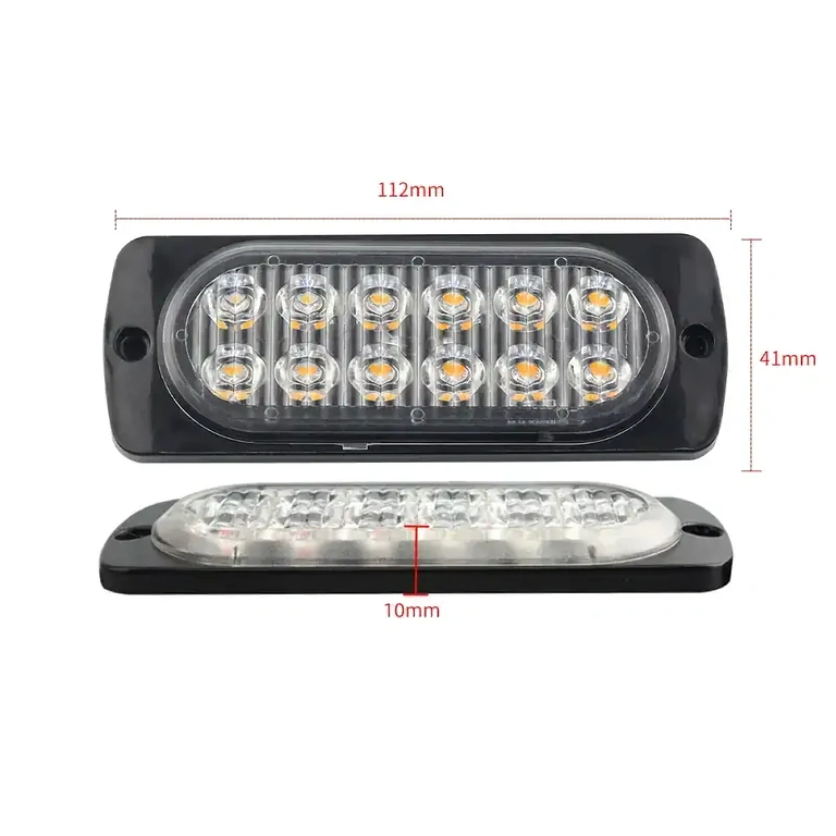 Ūdensizturīgs un putekļizturīgs dzeltenais auto stroboskops, piemērots jebkuriem laikapstākļiem