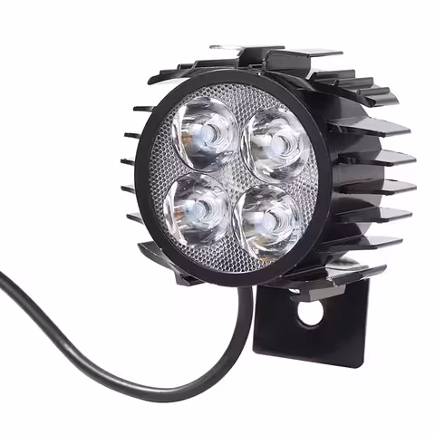 LED lukturis ar iebūvētu signālu elektriskajam skūterim un velosipēdam – 12V–72V, jaudīgs un izturīgs