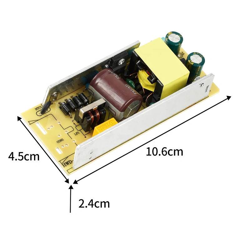 Kompakts 12V 5A barošanas avots Kompakts 12V 5A barošanas avots, ideāli piemērots mazām telpām