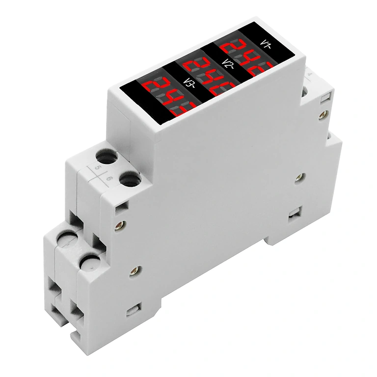 Digitālā voltmetra uzstādīšana rūpnieciskā elektro panelī