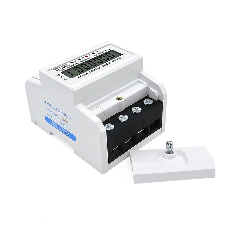 Trīsfāžu digitālā skaitītāja uzstādīšana uz DIN sliedes elektro panelī