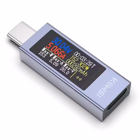 USB C multimetrs Kowsi KWS-2302C – digitālais testeris spriegumam, strāvai un kapacitātei