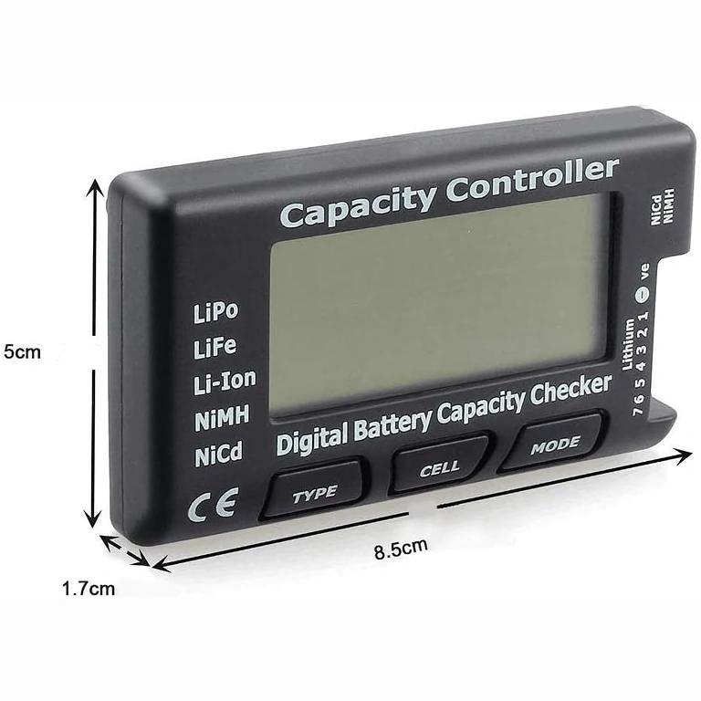 Li-Ion 18650 un LiPo 2–7S digitālais testeris – precīzs un ātrs