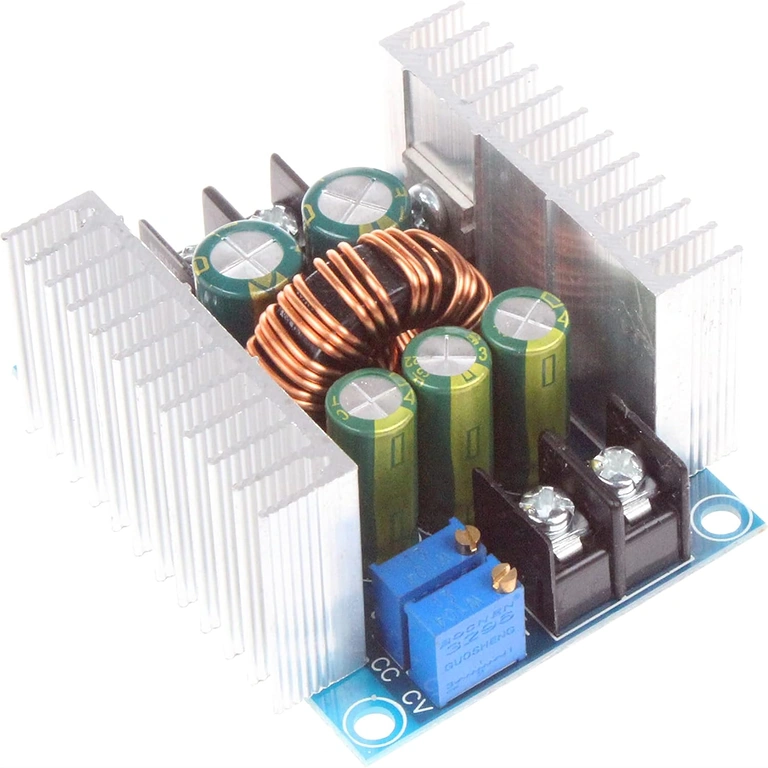 Sprieguma un strāvas regulēšana CC/CV modulī 20A 300W