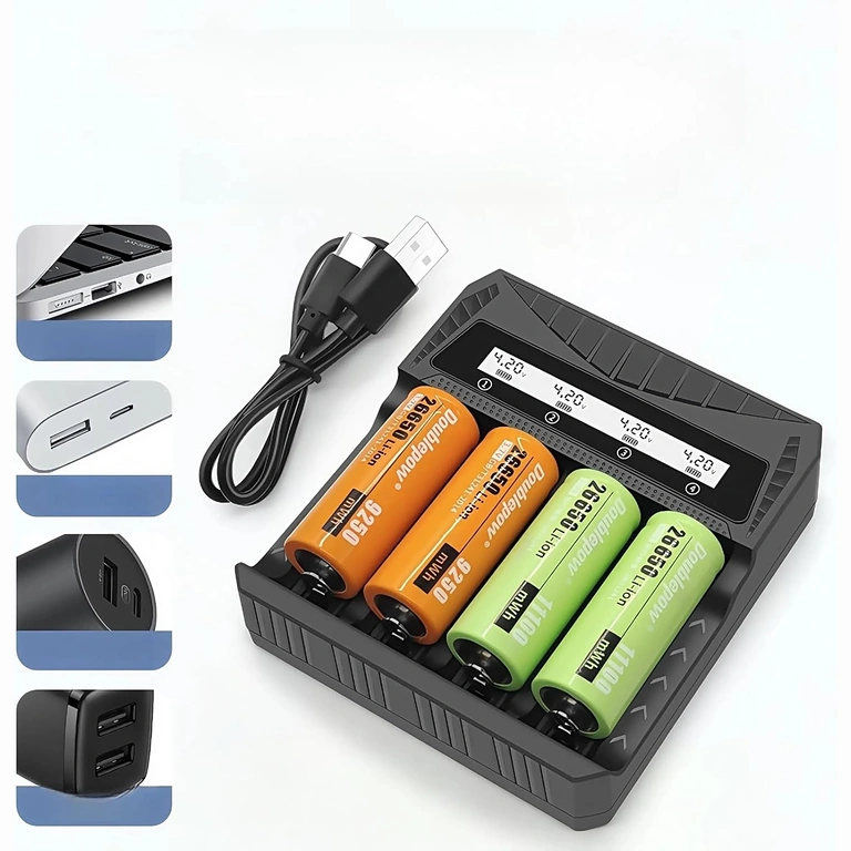 Universālais lādētājs ar Li-ion baterijām