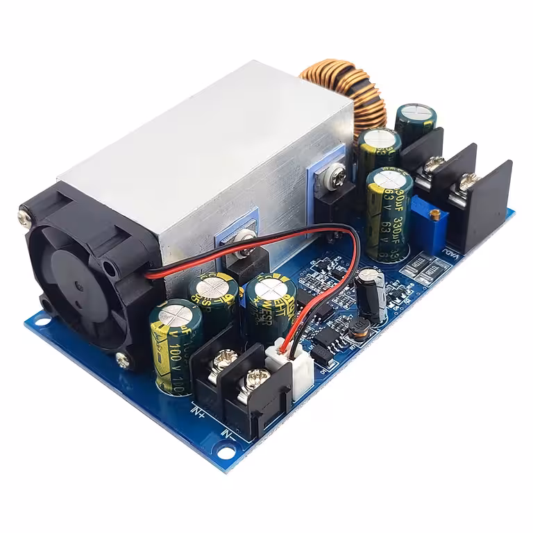 DC-DC Step-Down 12–75V 25A 600W – sprieguma un strāvas regulators CV/CC barošanai un akumulatoriem