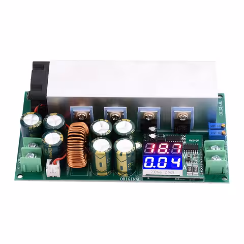 DC12-80V 20A regulējams Step-Down modulis 600W ar konstanta strāvu un digitālo displeju – premium sprieguma pazeminātājs