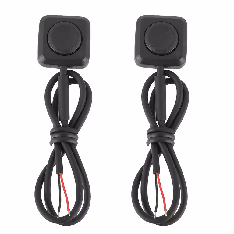 2 gabali: auto/moto poga ar atgriešanos 12V/24V – virsmas uzstādāmā mini poga bez bloķēšanas