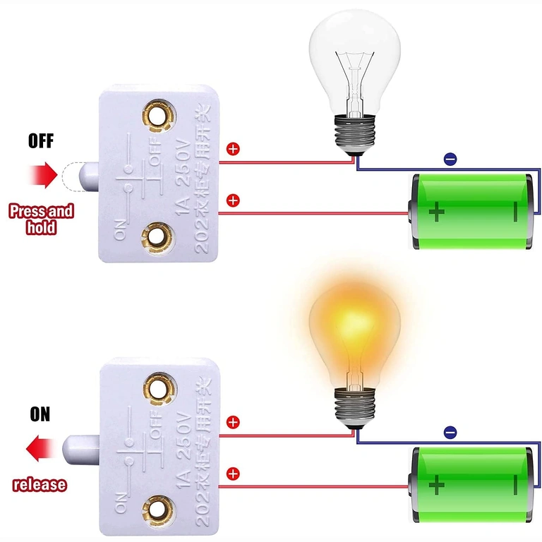 Skapja durvju slēdža savienojuma piemērs