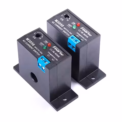 Strāvas detekcijas sensors 0.2–30A – elektroniskais NO/NC relejs, regulējams, uzraudzības un aizsardzības modulis