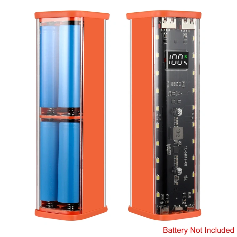 Iekšējais power bank korpuss 8 akumulatoriem 18650