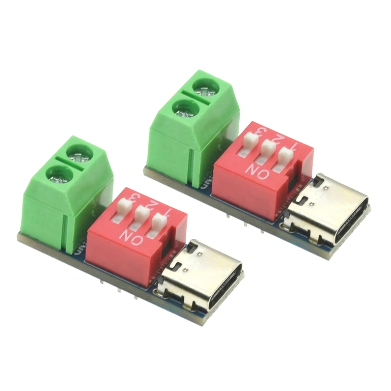 Sprieguma izvēle 5V–20V ar DIP slēdzi