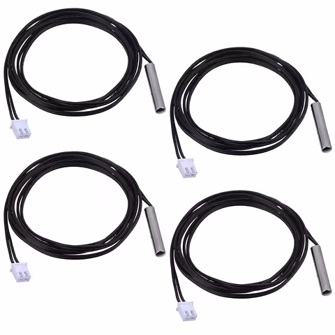 4 gabali NTC 10K zonde – NTC sensors boilerim, centrālajai apkurei, kondicionierim un Arduino