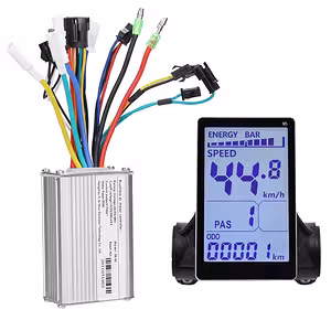 Pilns kontroliera + M5 displeja komplekta attēls elektriskajam velosipēdam 500W–1000W