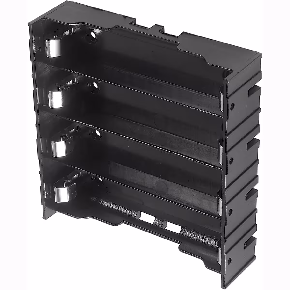 18650 baterijas turētājs ar 4 slotiem elektroniskajām ķēdēm